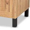 Baxton Studio Excel Modern and Contemporary Oak Brown Finished Wood 2-Door Storage Cabinet 189-11995-ZORO
